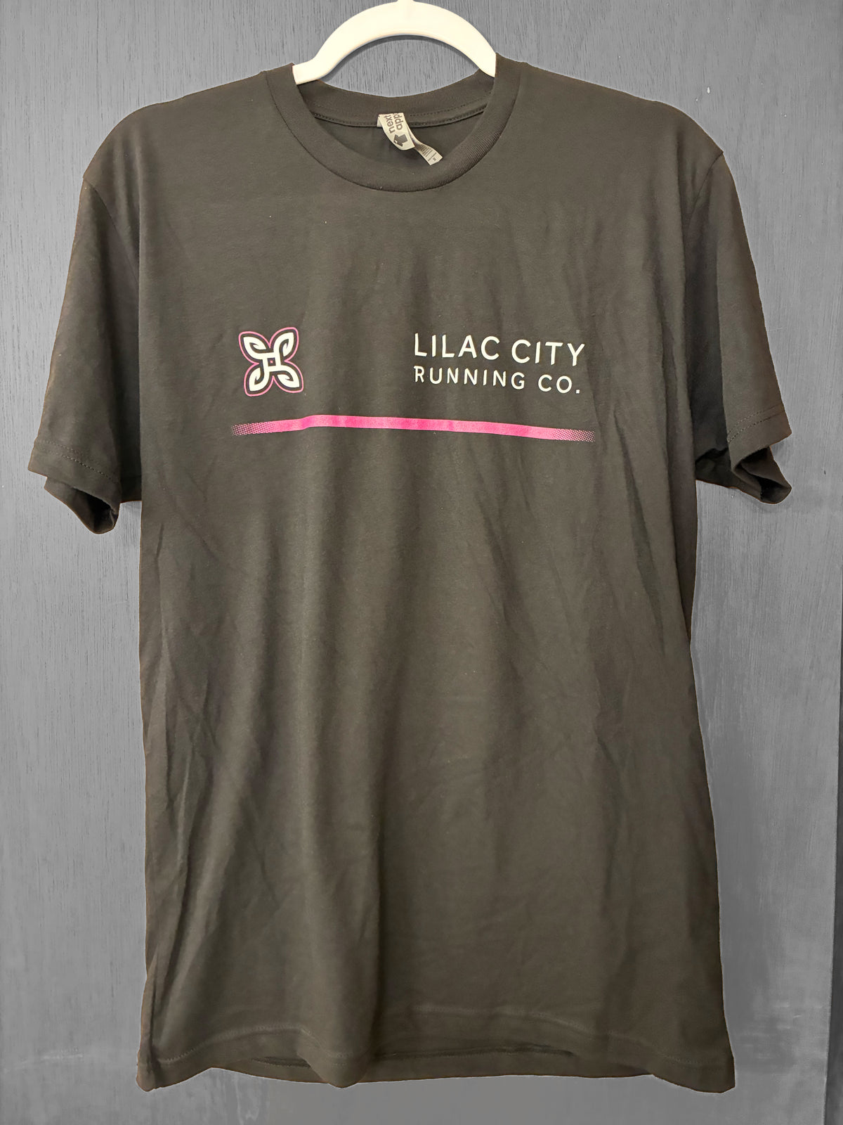 Lilac City Center Tee - Black and Hot Punch