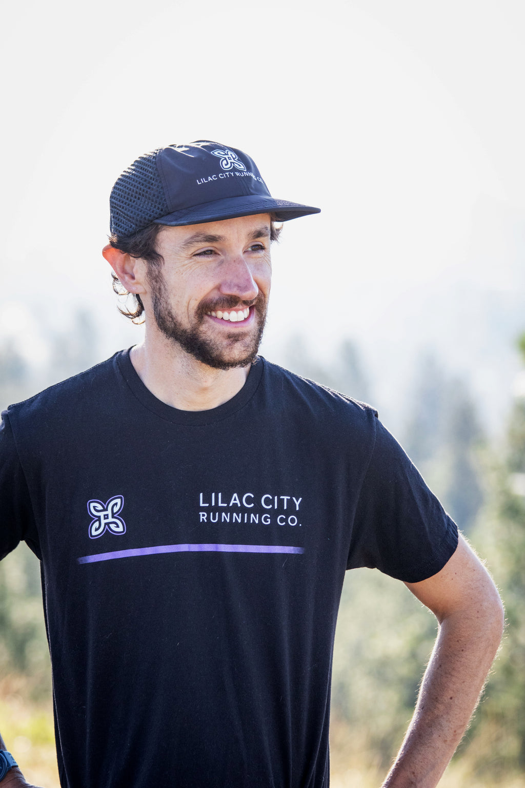 Lilac City Center Tee - Black