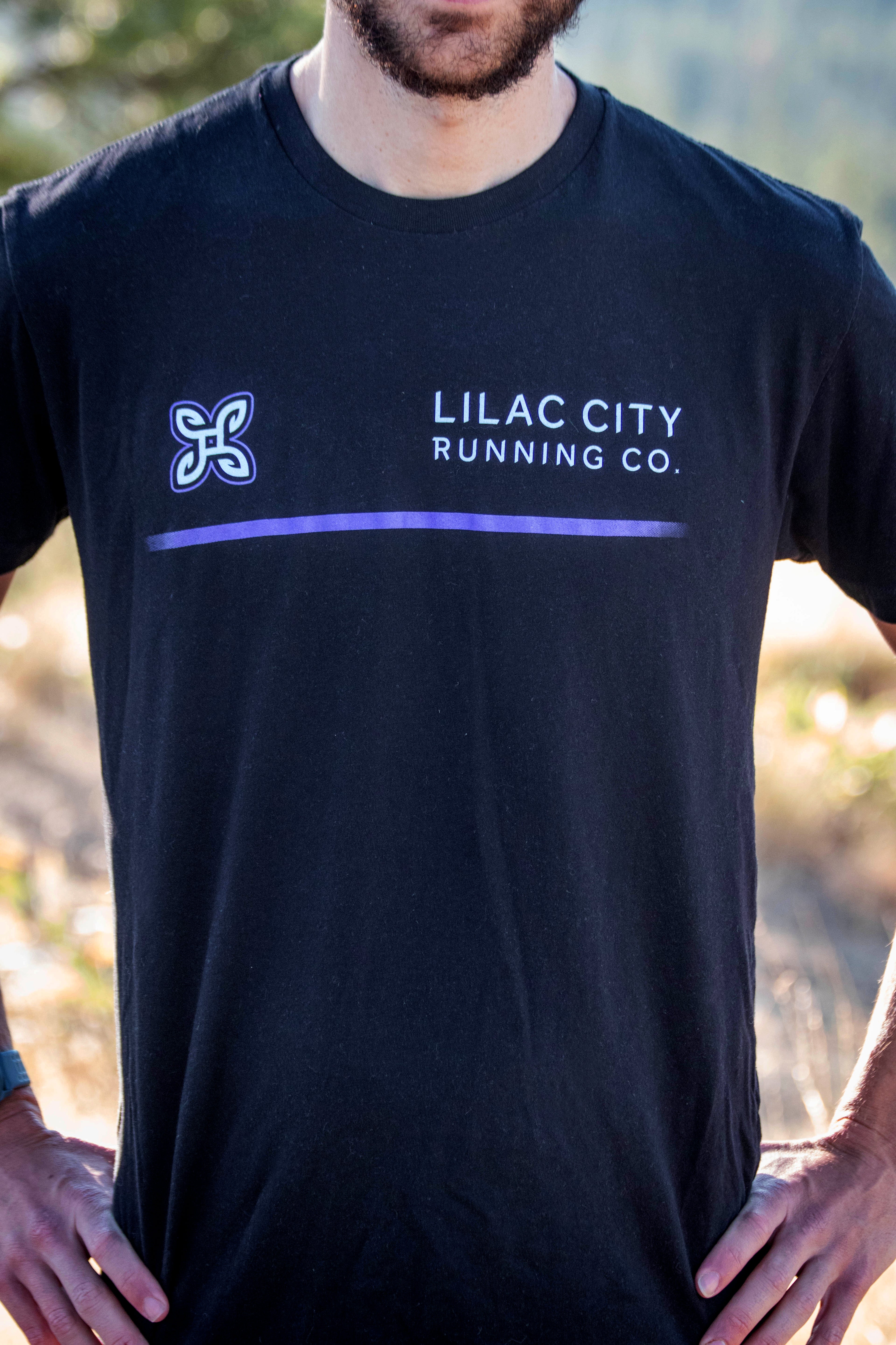 Lilac City Center Tee - Black