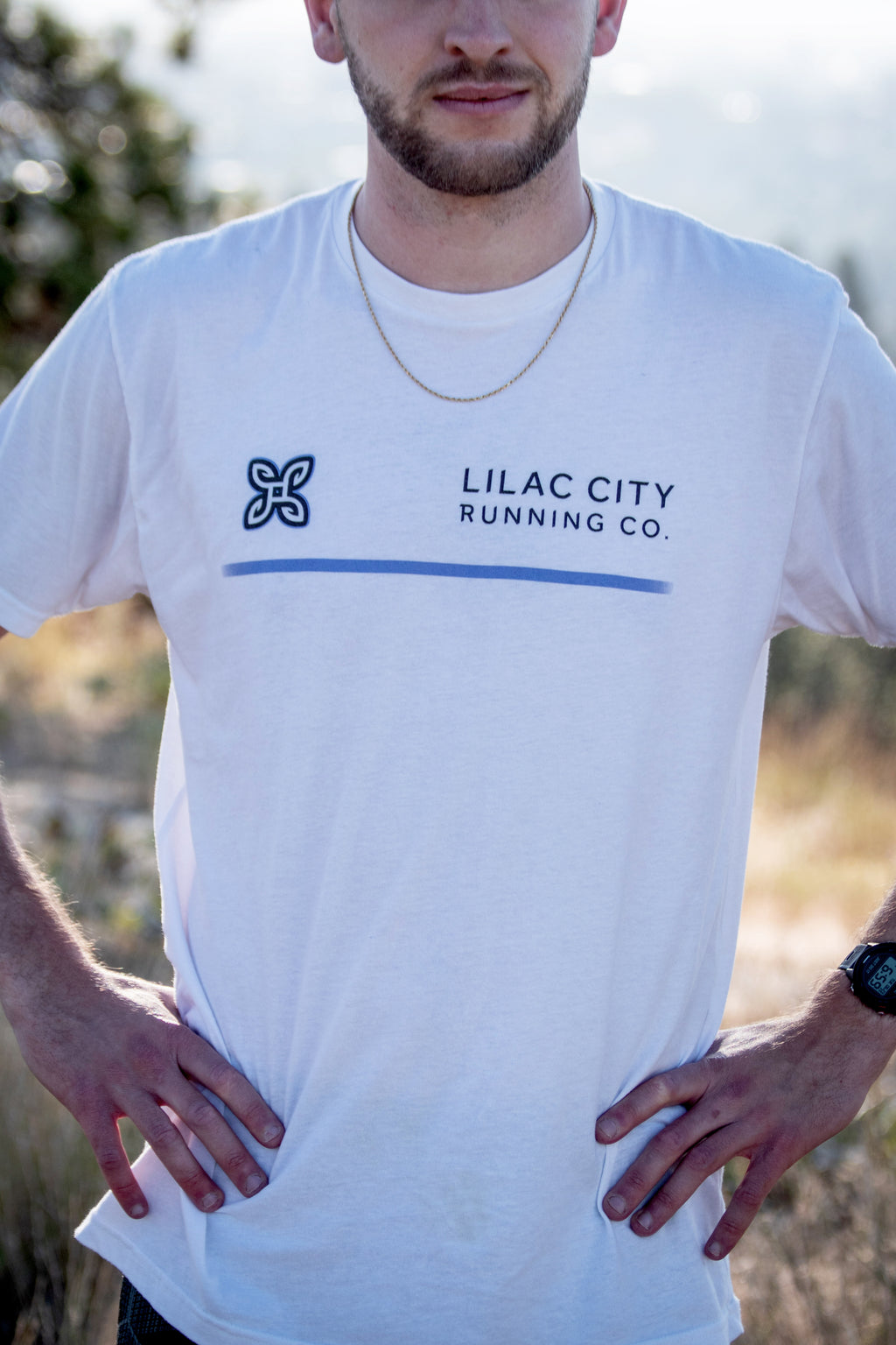 Lilac City Center Tee - White