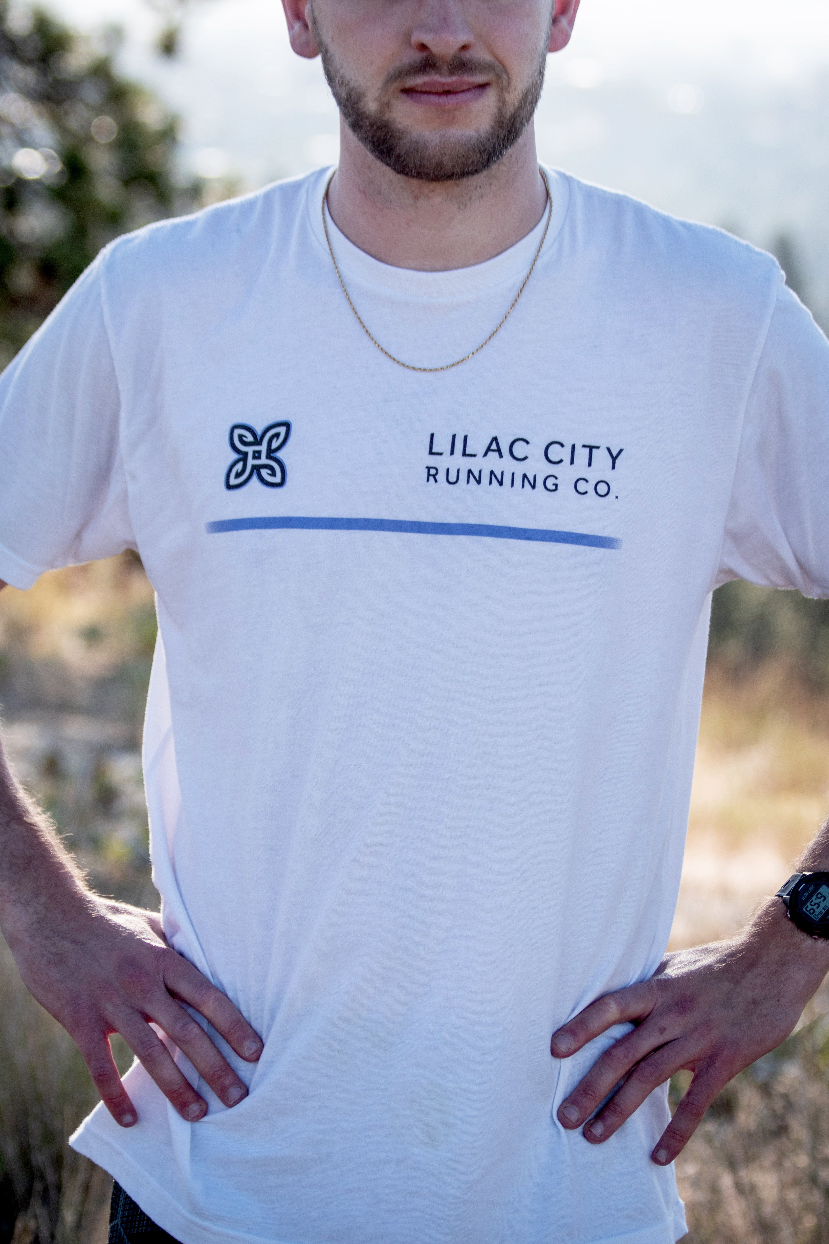 Lilac City Center Tee - White